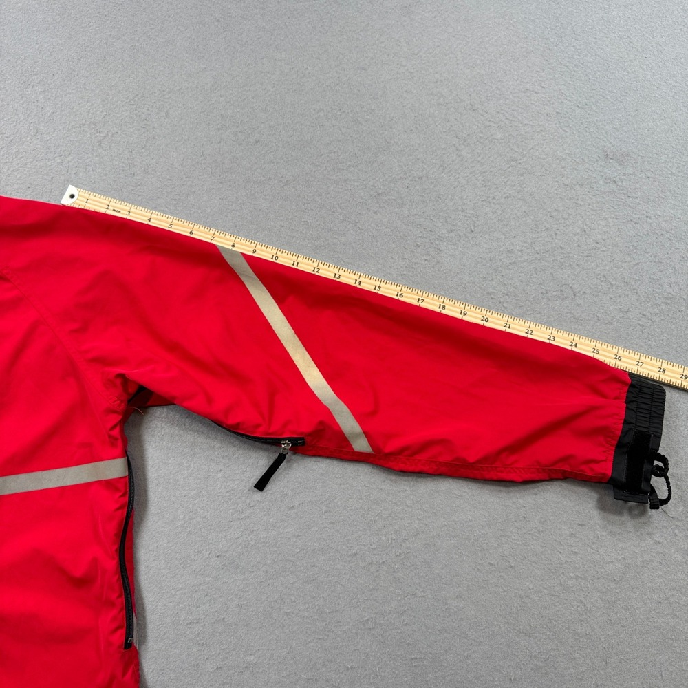 Mountain Equipment Cycling Jacket Men's Large Red Reflective Windbreaker Canada - Picture 5 of 6
